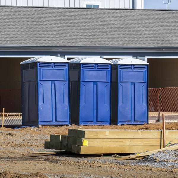 Heavy-duty construction site porta potty in Baytown, Texas